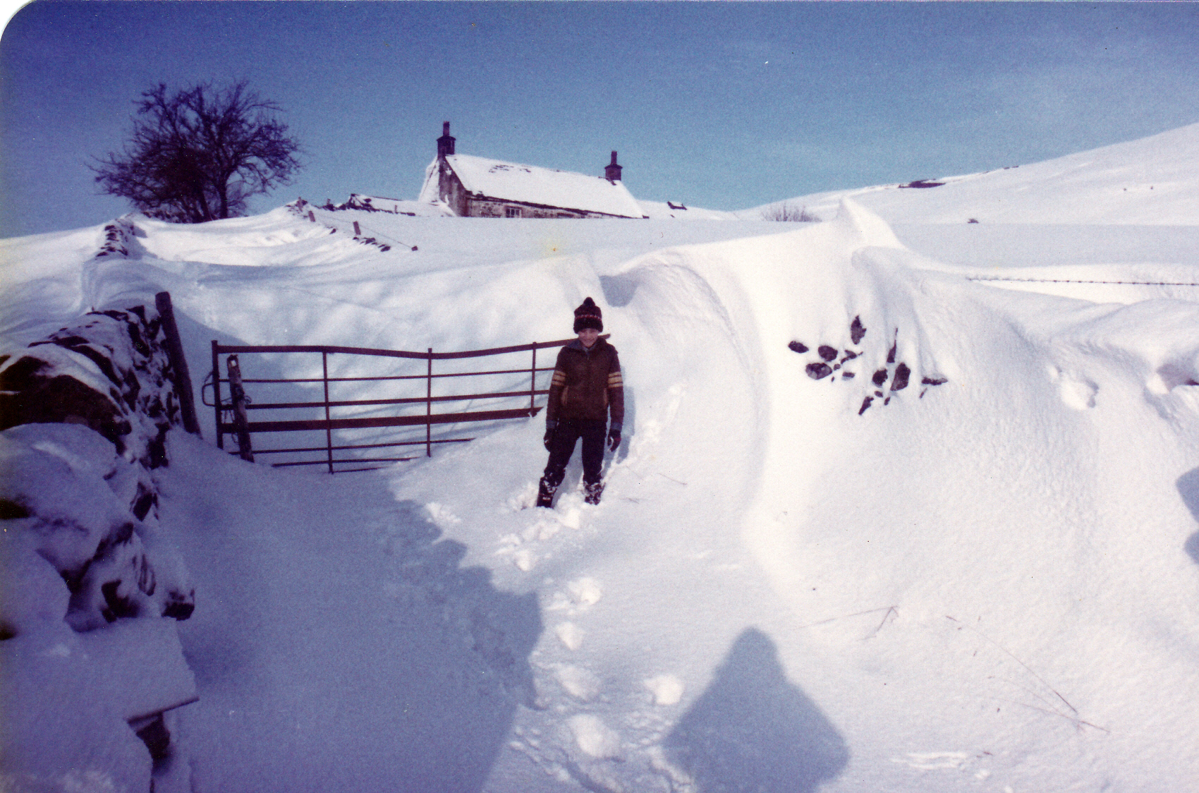 A bit of snow at Craigencoon with Jim Shaw Jan 1984